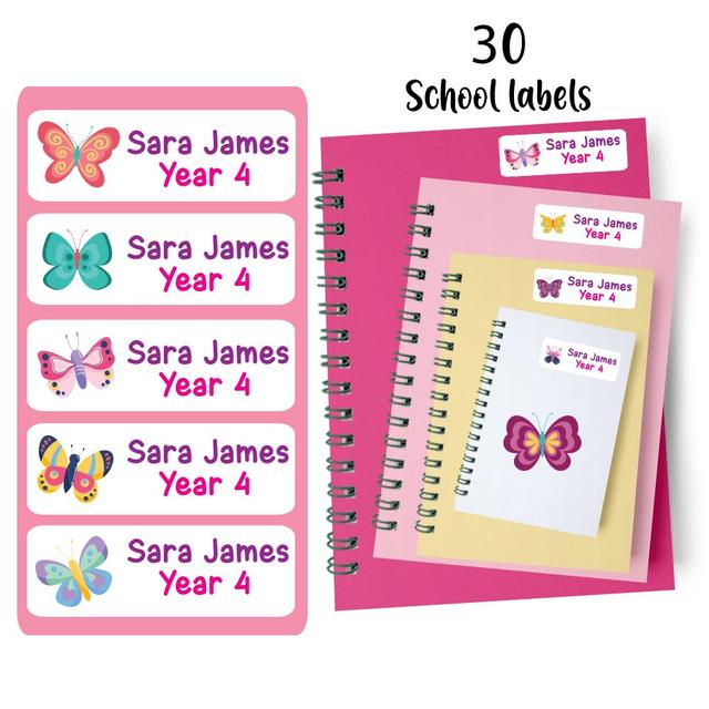 Twinkle Hands - Personalized Book Labels Butterflies Theme