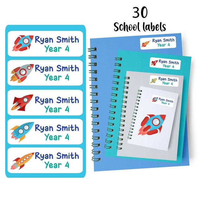 Twinkle Hands - Personalized Book Labels Rockets Theme