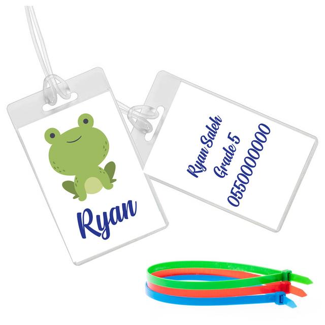 Twinkle Hands - Frog Luggage Tag