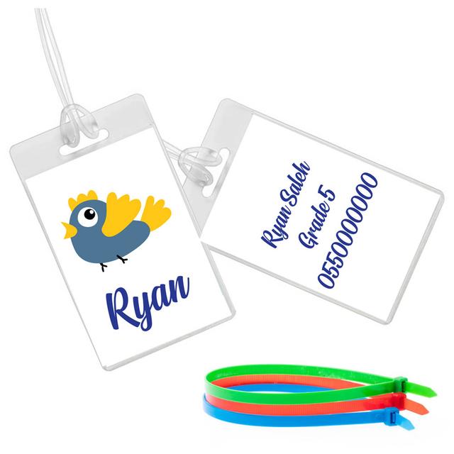 Twinkle Hands - Bird Luggage Tag