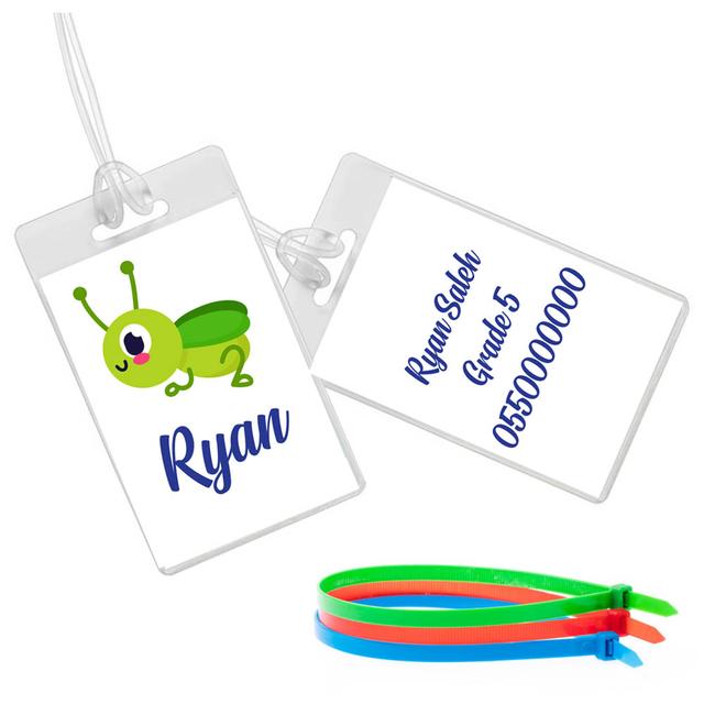 Twinkle Hands - Grasshopper Luggage Tag