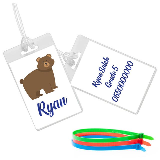 Twinkle Hands - Bear Luggage Tag