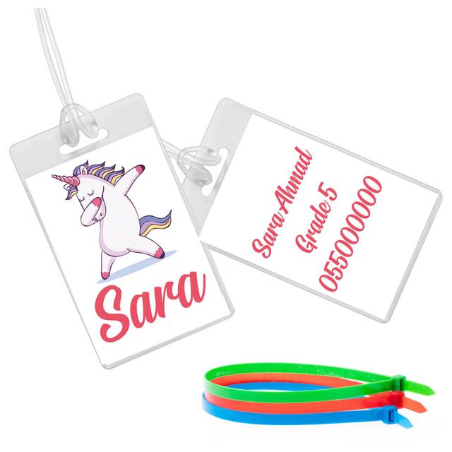 Twinkle Hands - Dancing Unicorn Luggage Tag