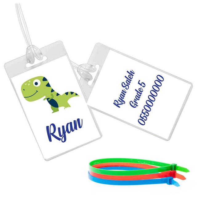 Twinkle Hands - Dinosaur Luggage Tag