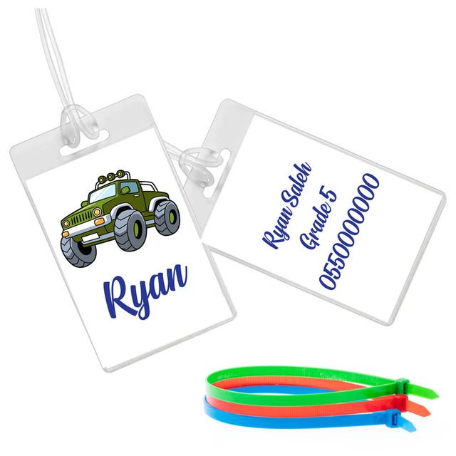 Twinkle Hands - Monster Truck Luggage Tag