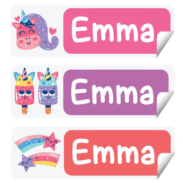 Twinkle Hands - Personalized Waterproof Labels - Unicorn Girl