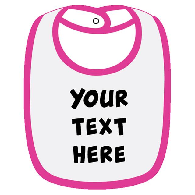 Twinkle Hands - Personalised Baby Bib - Pink Color