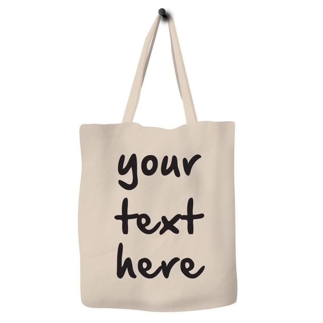 Save The Ocean - Eco Bag Canvas Tote Bag - Black Font