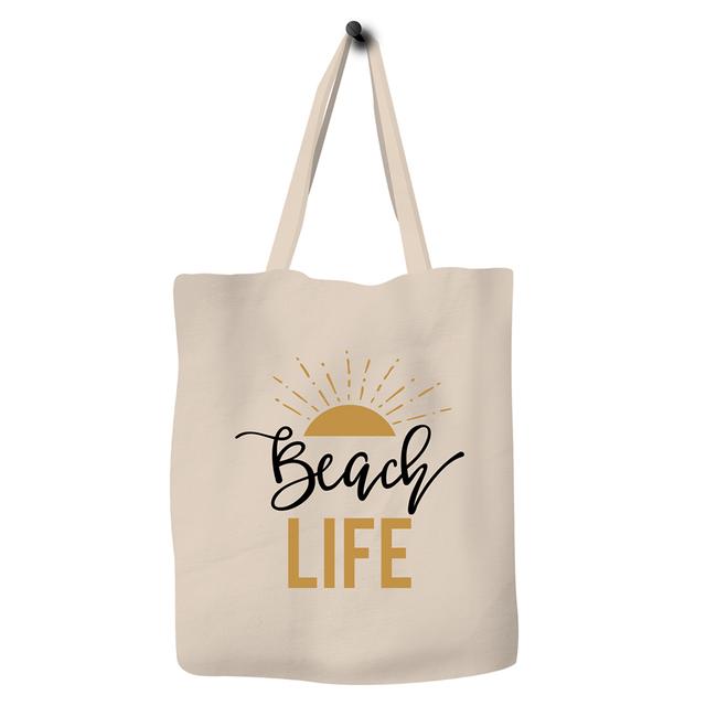 Save The Ocean - Eco Tote Bag - Beach Life - Brown