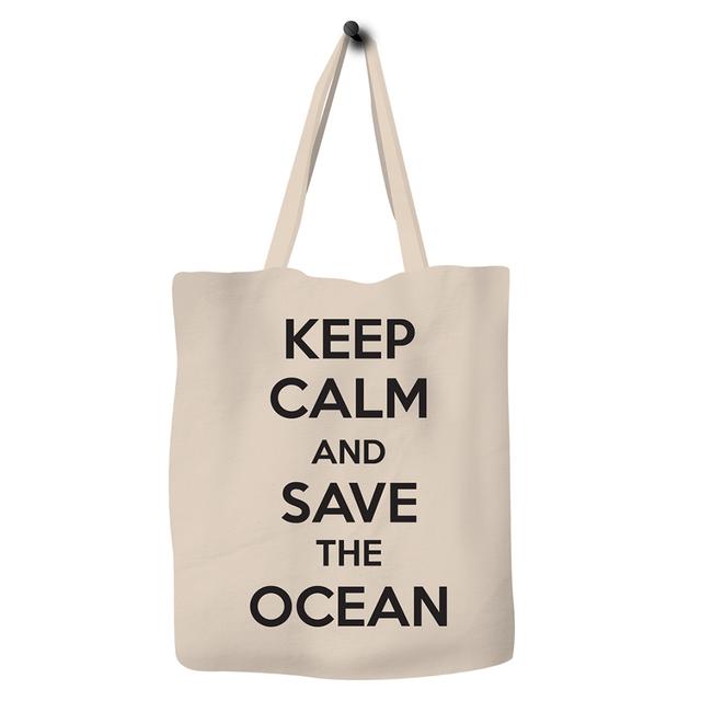 Save The Ocean - Eco Tote Bag - Keep Calm And Save The Ocean