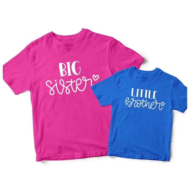 Twinkle Hands - Sibling Little Brother T-Shirt - Blue