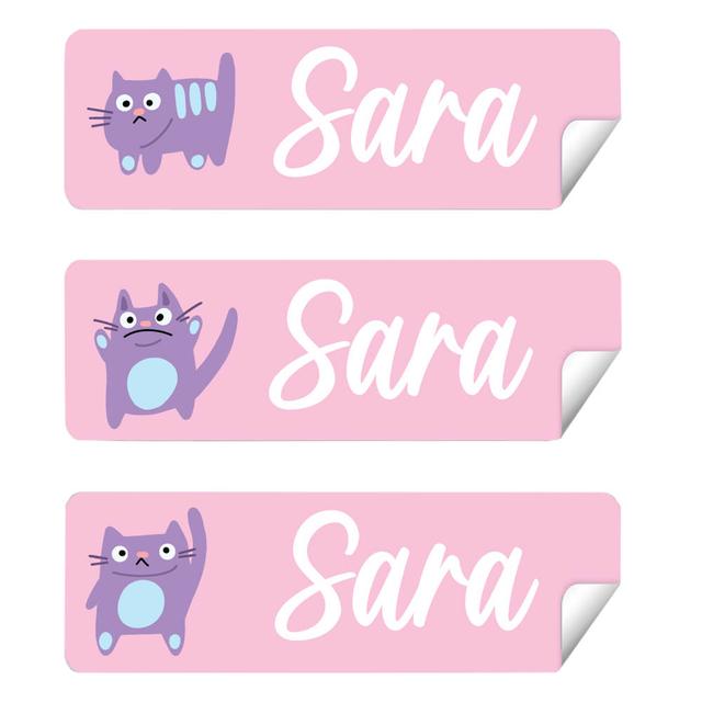 Twinkle Hands - Personalized Labels - Pack of 30 - Cat Lover