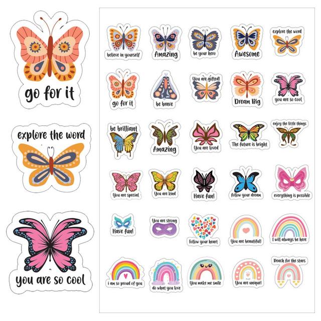 Twinkle Hands - Reward & Motivational Stickers - Butterflies - 30pcs