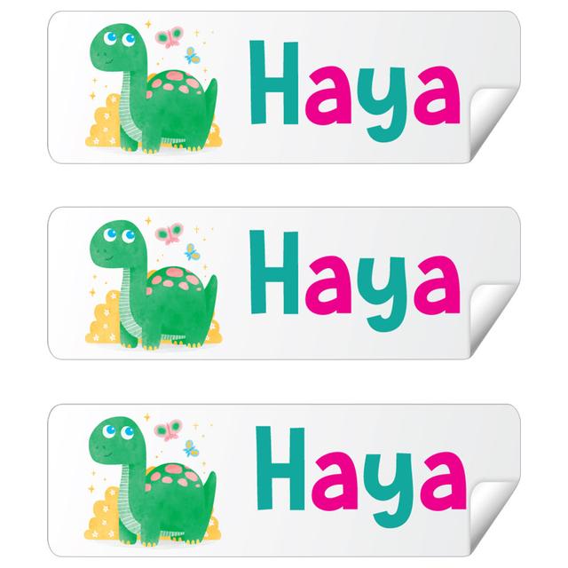 Twinkle Hands - Personalized Waterproof Labels - Super Cute Dinosaur