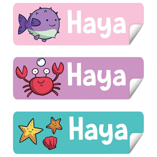 Twinkle Hands - Personalized Waterproof Labels - Cool Ocean