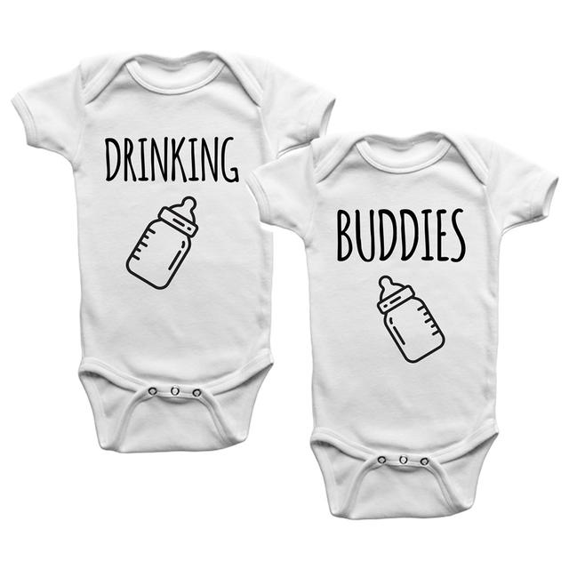 Limited Edition - Drinking Buddies 2pcs Twins Onesies