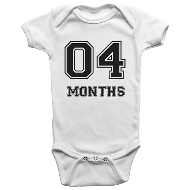 Limited Edition - Four Months Onesie Bodysuit - Black