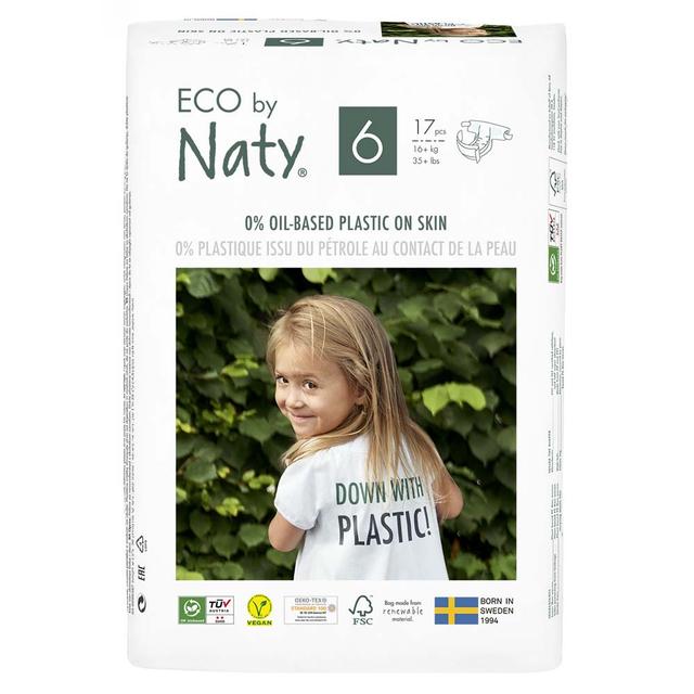 Eco By Naty - Baby Diapers - Size 6 - 16+ kg - 17pcs