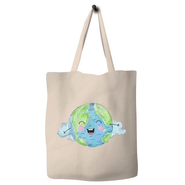 Save The Ocean - Happy Earth Canvas Tote Bag