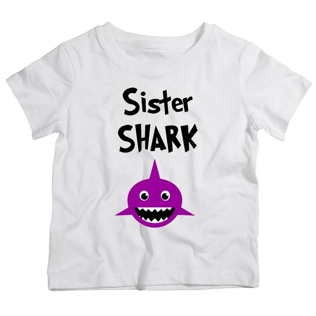 Twinkle Hands - Sister Shark T-Shirt - White