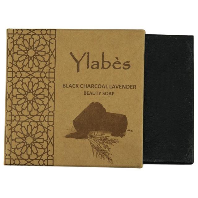 Ylabes - Lavender Black Activated Charcoal Natural Organic handmade Soap - 100g