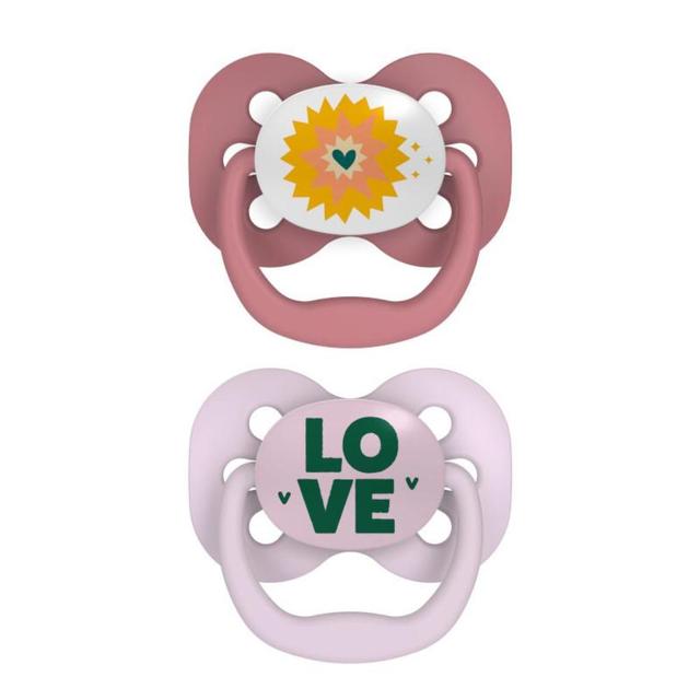 Dr. Brown's - Stage 1 Advantage Pacifier Stars 2pcs - Pink