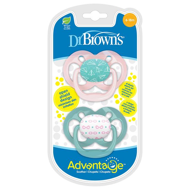 Dr. Brown's - Stage 2 Advantage Pacifier Airplanes 2pcs