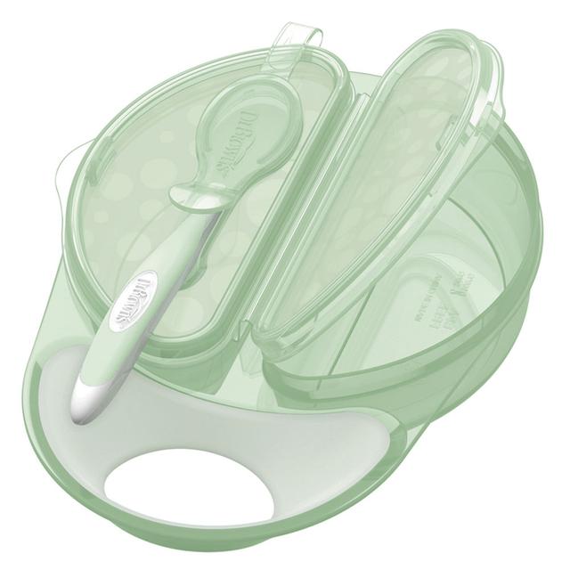 Dr. Brown's - Travel Fresh Bowl & Snap-In Spoon Teal