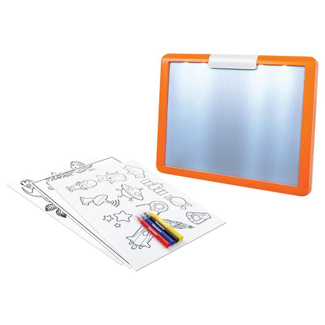 Discovery Kids - Toy Kids Tracing Tablet Led Marker Version - Orange