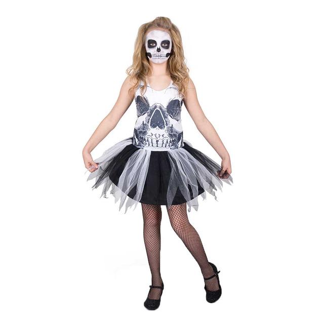 Mad Costumes - Skull Face Tutu Dress Costume - Black