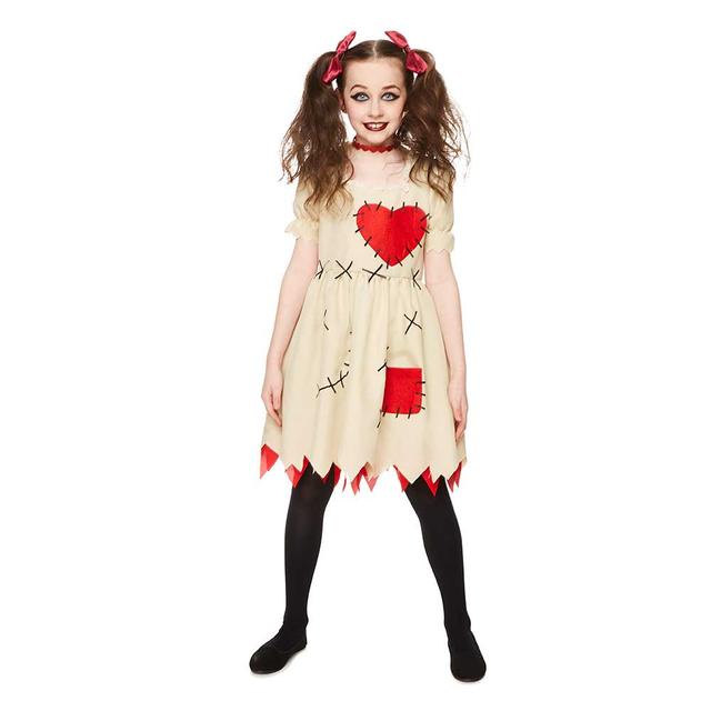 Mad Costumes - Voodoo Doll Kids Halloween Costume - Beige